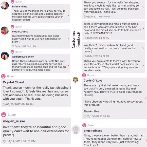 3/4 Full-Head 5Clips Blonde Hair Extensions - Picture 7 of 7